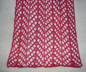 Arrowhead lace scarf